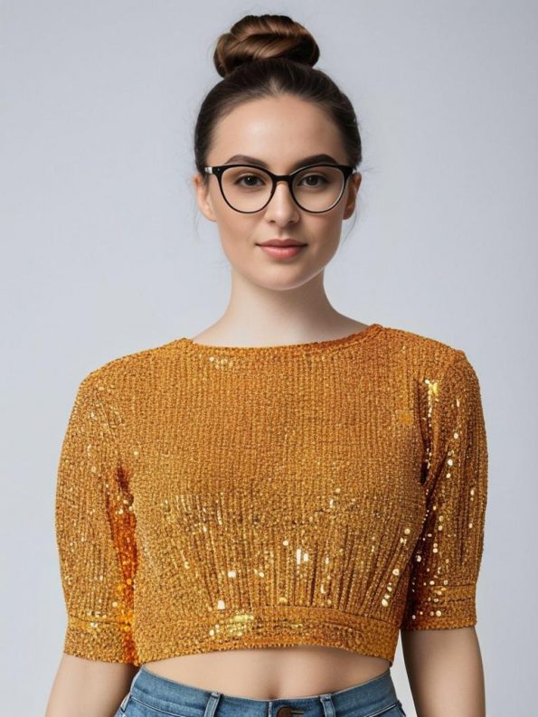 shimmer top golden