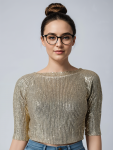 shimmer top golden